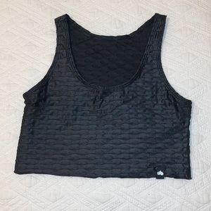 BBB Chrome Graphite Cropped Tank